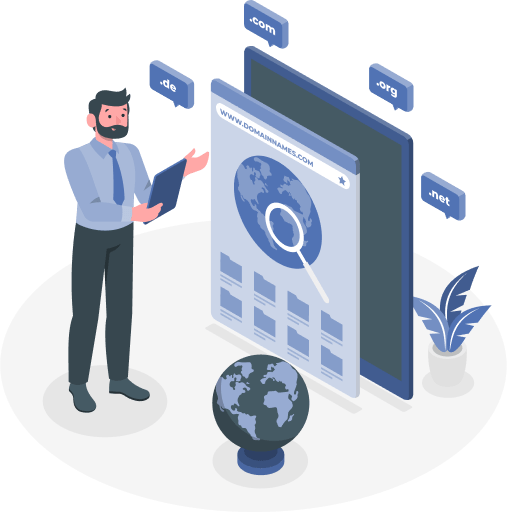 Domain Registration Illustration